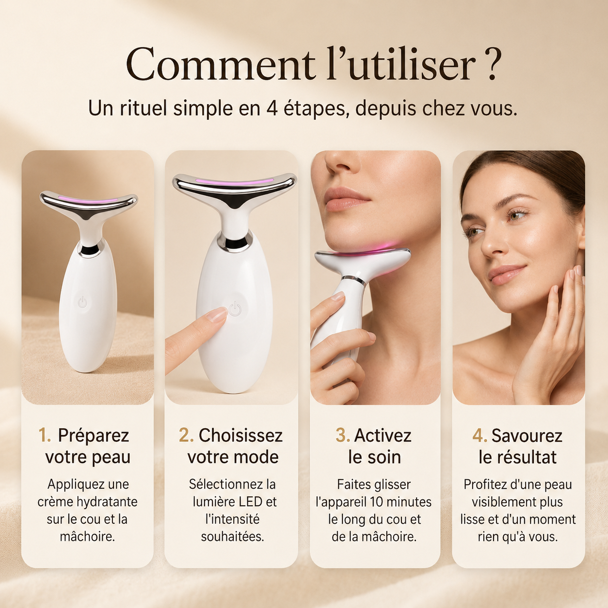 NeckLift Pro — Appareil Lifting Cou & Raffermissant Visage